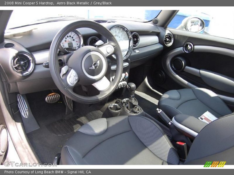 Astro Black Metallic / Grey/Black 2008 Mini Cooper S Hardtop