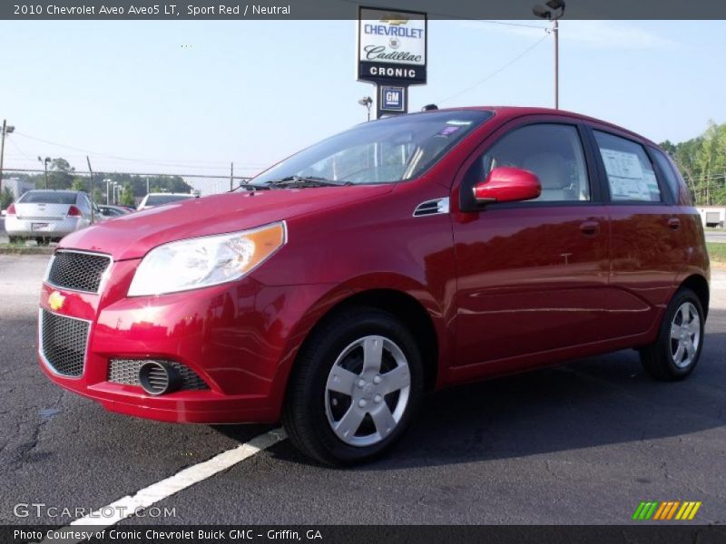 Sport Red / Neutral 2010 Chevrolet Aveo Aveo5 LT