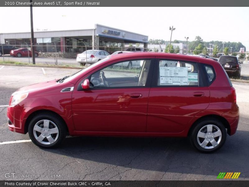 Sport Red / Neutral 2010 Chevrolet Aveo Aveo5 LT