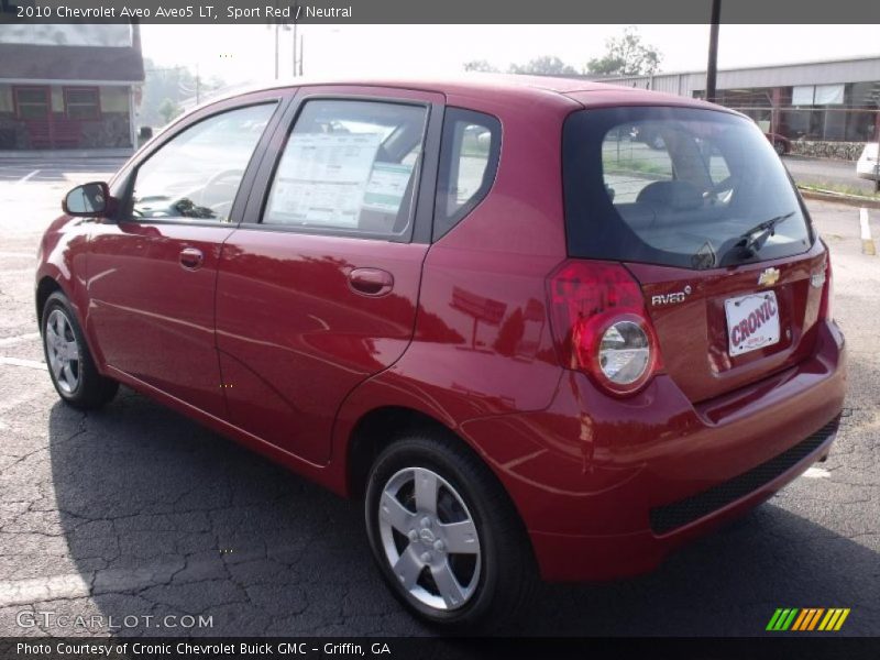 Sport Red / Neutral 2010 Chevrolet Aveo Aveo5 LT