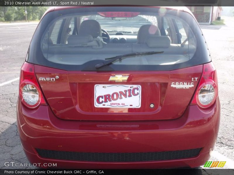 Sport Red / Neutral 2010 Chevrolet Aveo Aveo5 LT