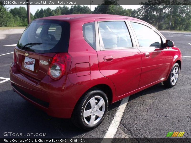 Sport Red / Neutral 2010 Chevrolet Aveo Aveo5 LT