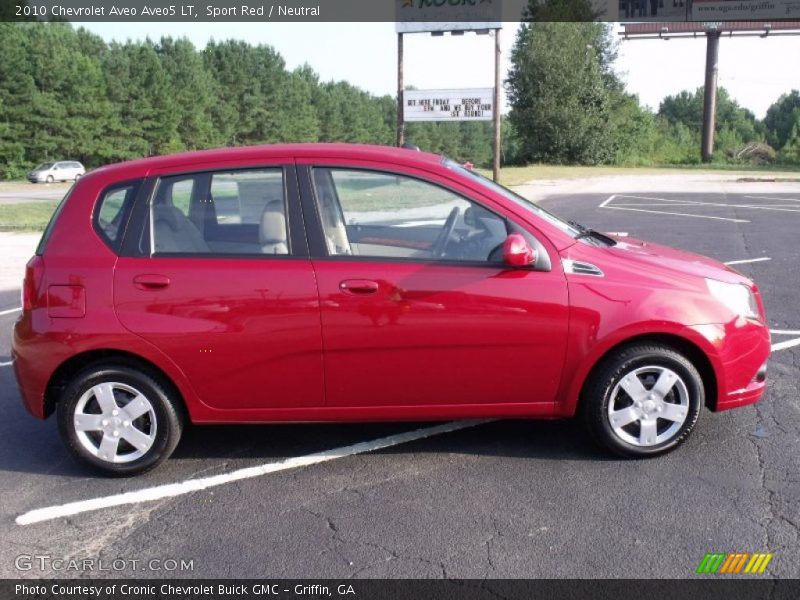 Sport Red / Neutral 2010 Chevrolet Aveo Aveo5 LT