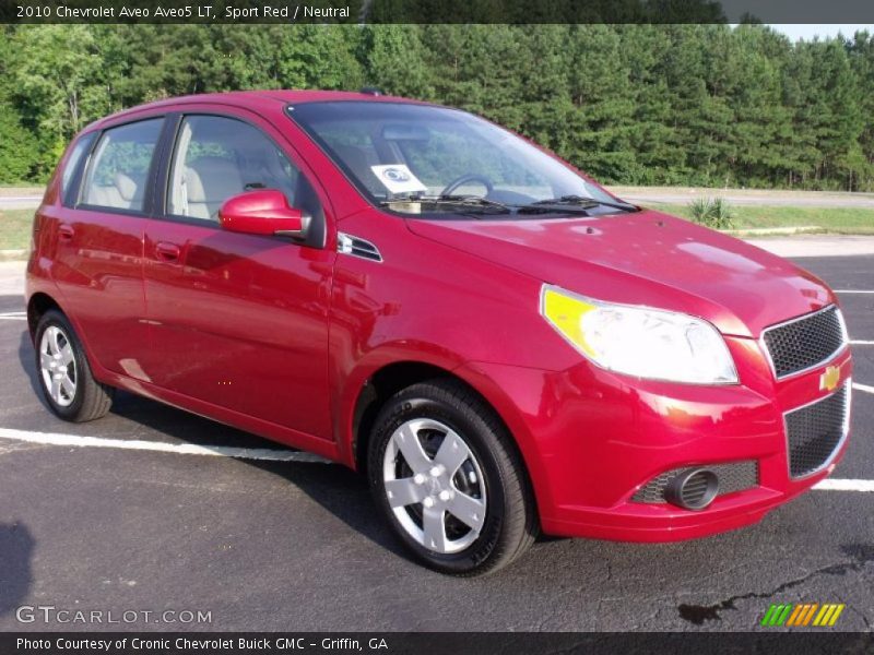 Sport Red / Neutral 2010 Chevrolet Aveo Aveo5 LT