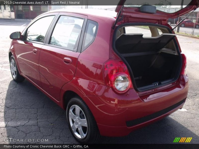 Sport Red / Neutral 2010 Chevrolet Aveo Aveo5 LT