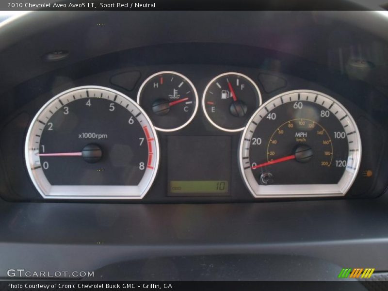 Sport Red / Neutral 2010 Chevrolet Aveo Aveo5 LT