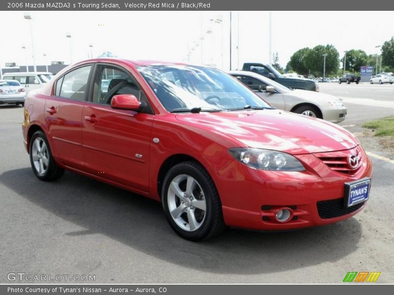 Velocity Red Mica / Black/Red 2006 Mazda MAZDA3 s Touring Sedan