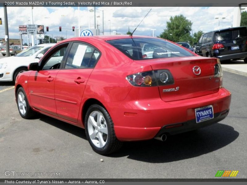 Velocity Red Mica / Black/Red 2006 Mazda MAZDA3 s Touring Sedan