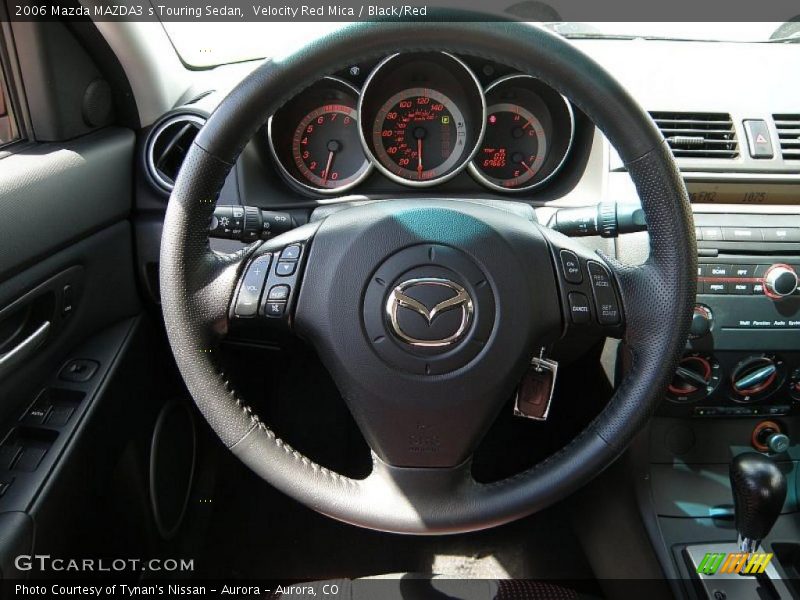 Velocity Red Mica / Black/Red 2006 Mazda MAZDA3 s Touring Sedan