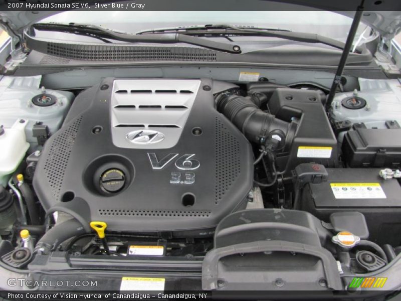 Silver Blue / Gray 2007 Hyundai Sonata SE V6