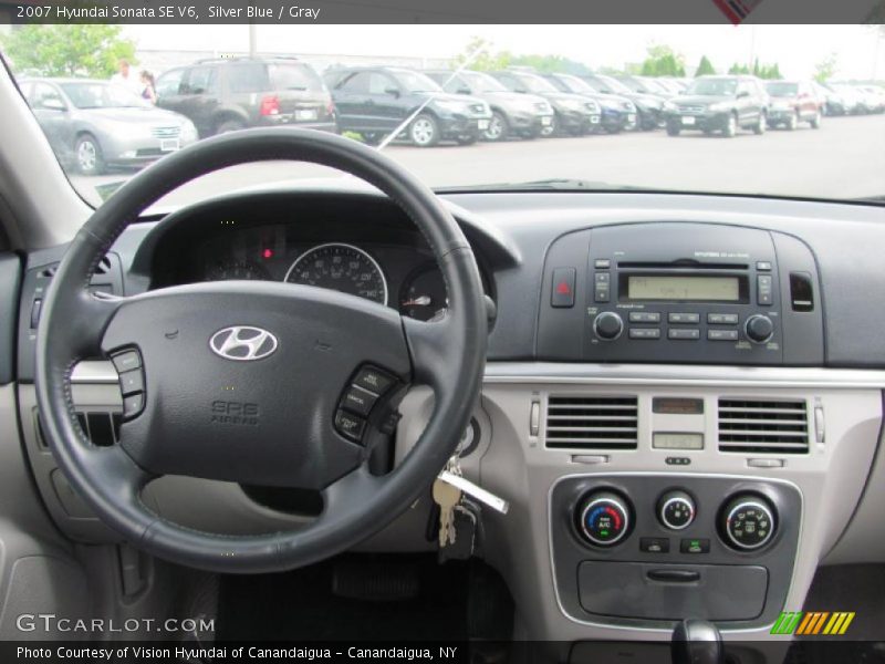 Silver Blue / Gray 2007 Hyundai Sonata SE V6