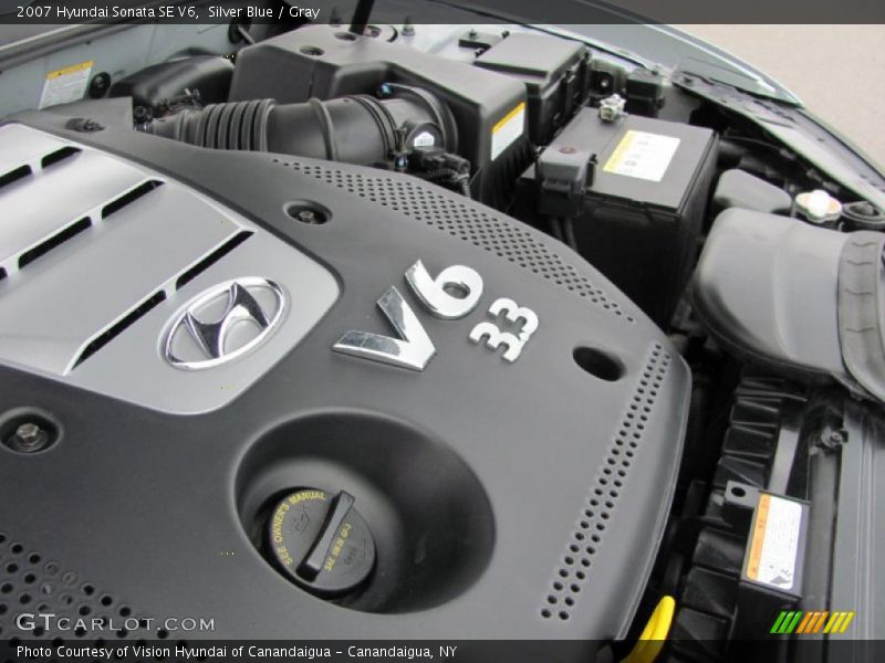 Silver Blue / Gray 2007 Hyundai Sonata SE V6