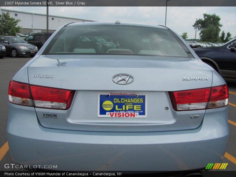 Silver Blue / Gray 2007 Hyundai Sonata SE V6