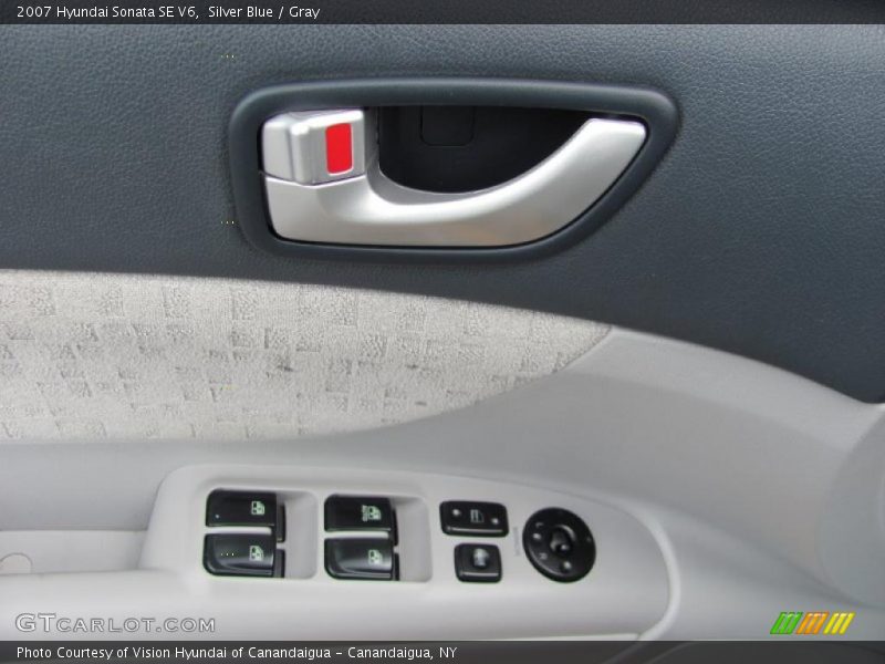 Silver Blue / Gray 2007 Hyundai Sonata SE V6