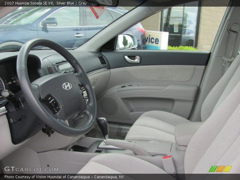 Silver Blue / Gray 2007 Hyundai Sonata SE V6