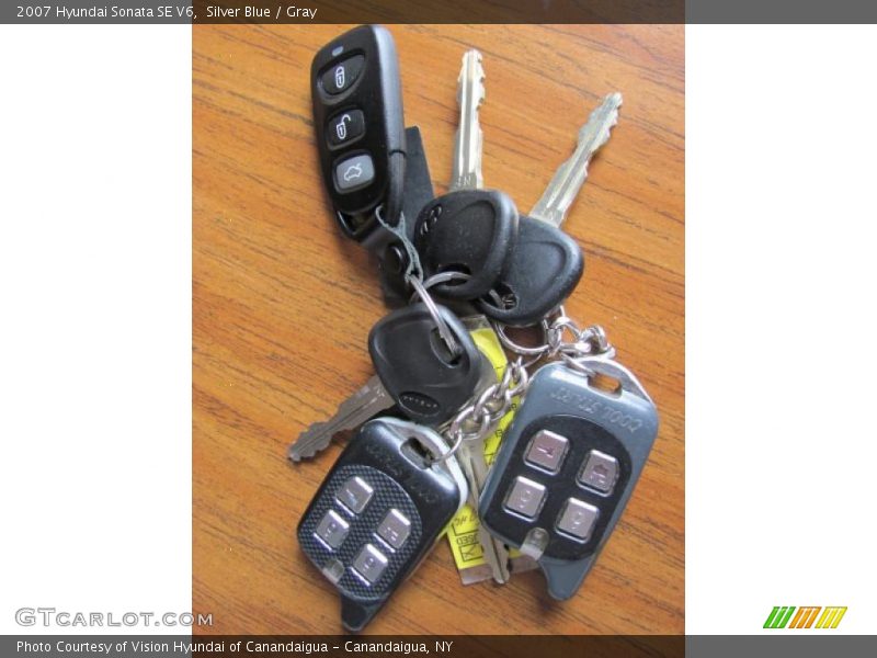 Silver Blue / Gray 2007 Hyundai Sonata SE V6
