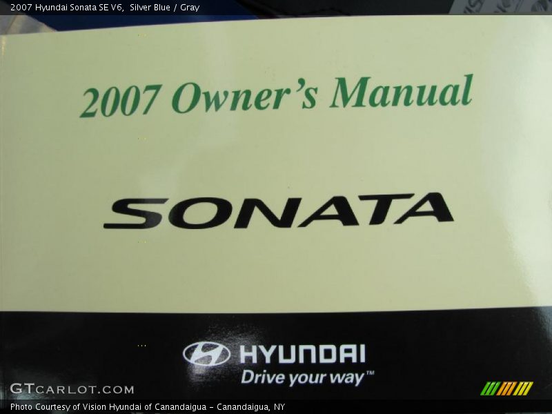 Silver Blue / Gray 2007 Hyundai Sonata SE V6