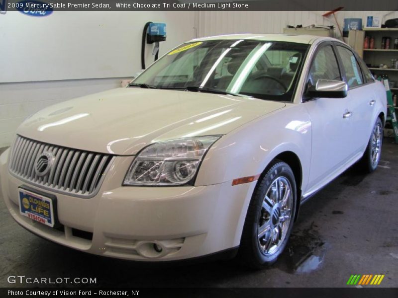 White Chocolate Tri Coat / Medium Light Stone 2009 Mercury Sable Premier Sedan