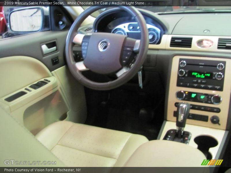 White Chocolate Tri Coat / Medium Light Stone 2009 Mercury Sable Premier Sedan