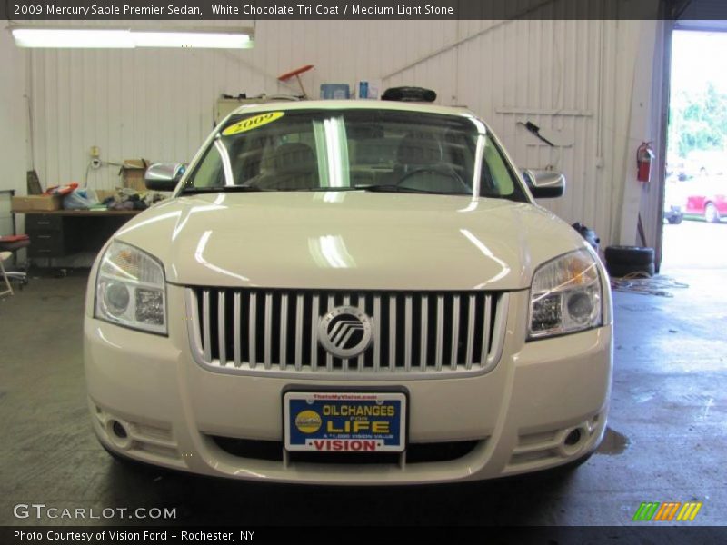 White Chocolate Tri Coat / Medium Light Stone 2009 Mercury Sable Premier Sedan
