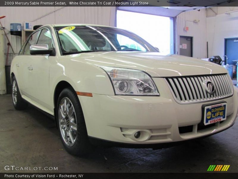 White Chocolate Tri Coat / Medium Light Stone 2009 Mercury Sable Premier Sedan