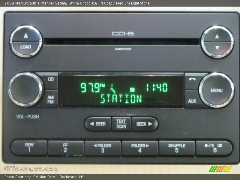White Chocolate Tri Coat / Medium Light Stone 2009 Mercury Sable Premier Sedan