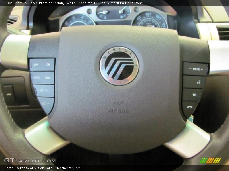 White Chocolate Tri Coat / Medium Light Stone 2009 Mercury Sable Premier Sedan