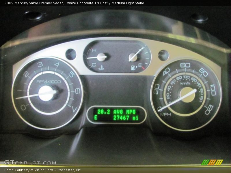 White Chocolate Tri Coat / Medium Light Stone 2009 Mercury Sable Premier Sedan