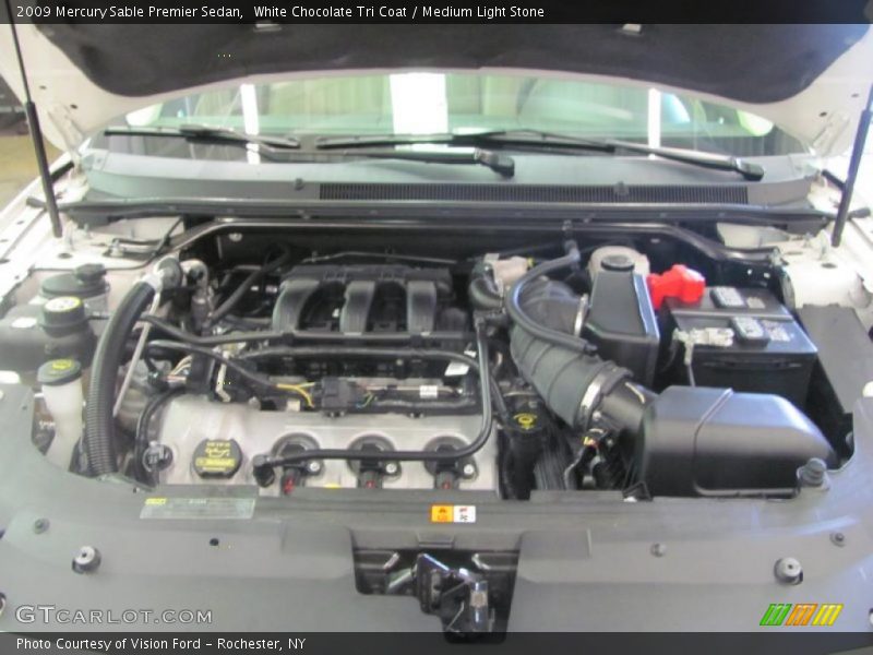 White Chocolate Tri Coat / Medium Light Stone 2009 Mercury Sable Premier Sedan