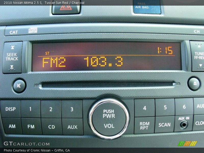 Tuscan Sun Red / Charcoal 2010 Nissan Altima 2.5 S