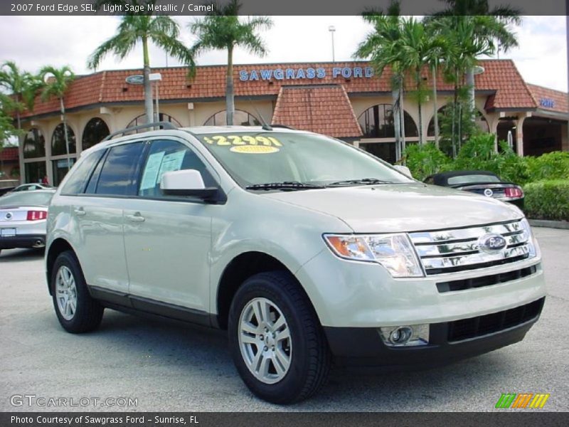 Light Sage Metallic / Camel 2007 Ford Edge SEL