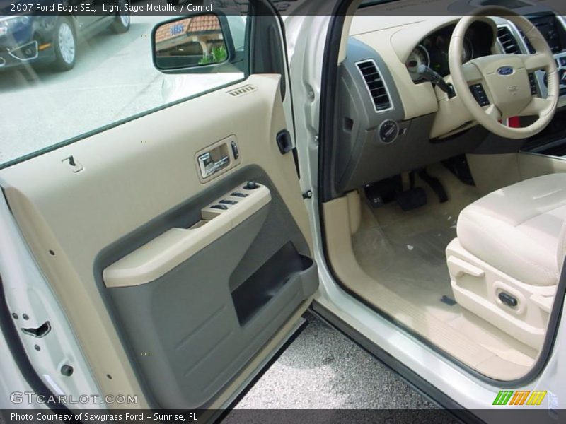 Light Sage Metallic / Camel 2007 Ford Edge SEL