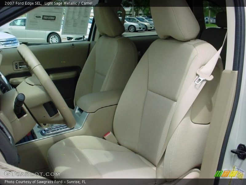 Light Sage Metallic / Camel 2007 Ford Edge SEL