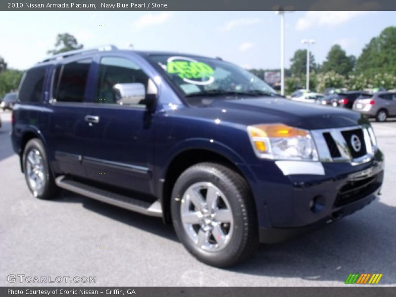 Navy Blue Pearl / Stone 2010 Nissan Armada Platinum