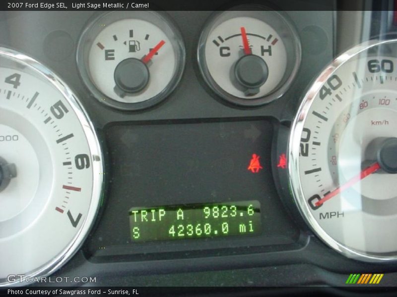Light Sage Metallic / Camel 2007 Ford Edge SEL