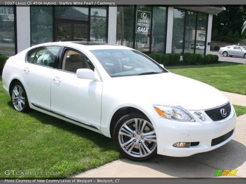 Starfire White Pearl / Cashmere 2007 Lexus GS 450h Hybrid
