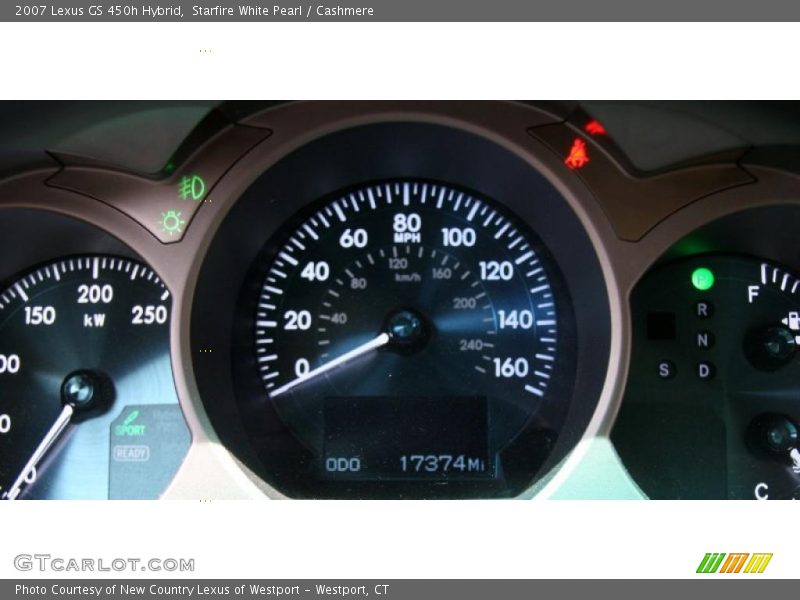 Starfire White Pearl / Cashmere 2007 Lexus GS 450h Hybrid