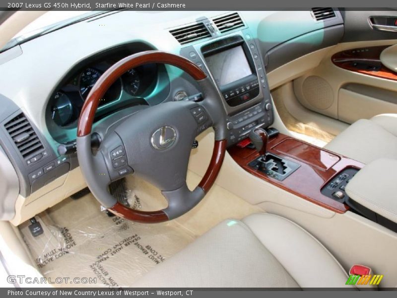 Starfire White Pearl / Cashmere 2007 Lexus GS 450h Hybrid