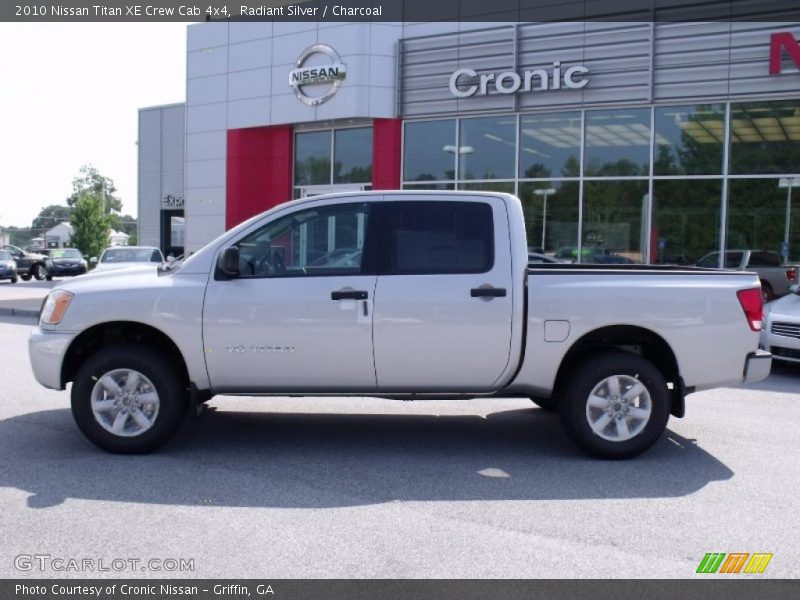 Radiant Silver / Charcoal 2010 Nissan Titan XE Crew Cab 4x4