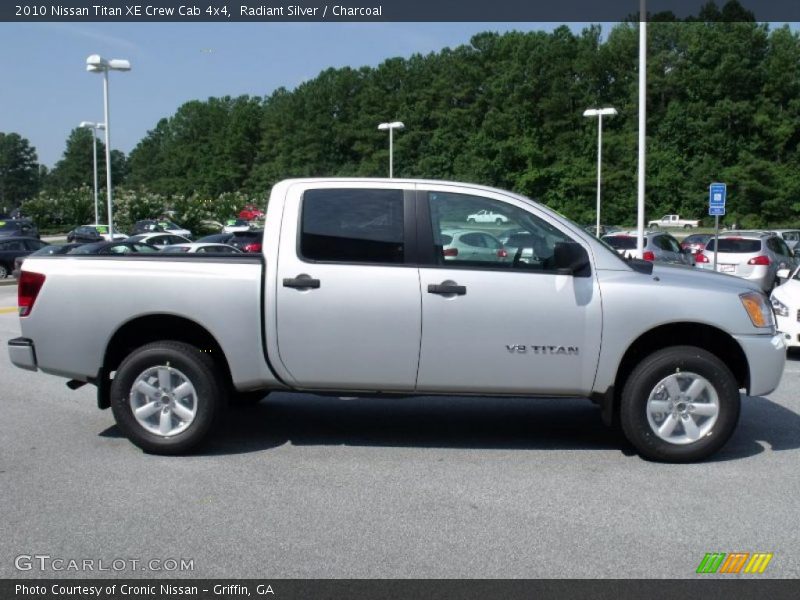 Radiant Silver / Charcoal 2010 Nissan Titan XE Crew Cab 4x4