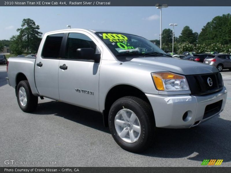 Radiant Silver / Charcoal 2010 Nissan Titan XE Crew Cab 4x4