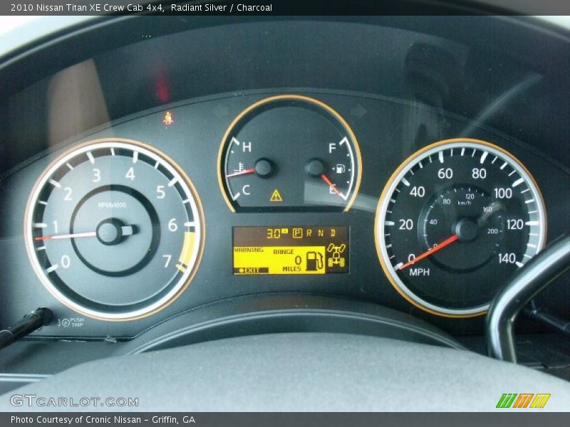Radiant Silver / Charcoal 2010 Nissan Titan XE Crew Cab 4x4