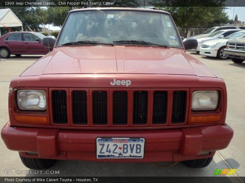 Chili Pepper Red Pearl / Camel 1999 Jeep Cherokee Classic