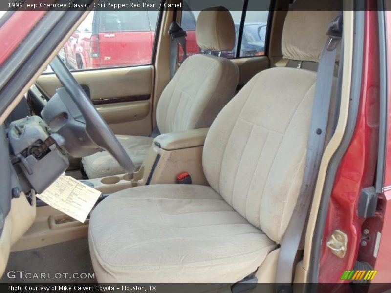 Chili Pepper Red Pearl / Camel 1999 Jeep Cherokee Classic