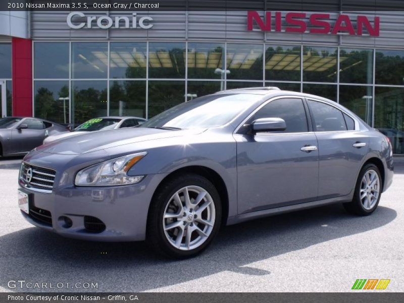 Ocean Gray / Charcoal 2010 Nissan Maxima 3.5 S