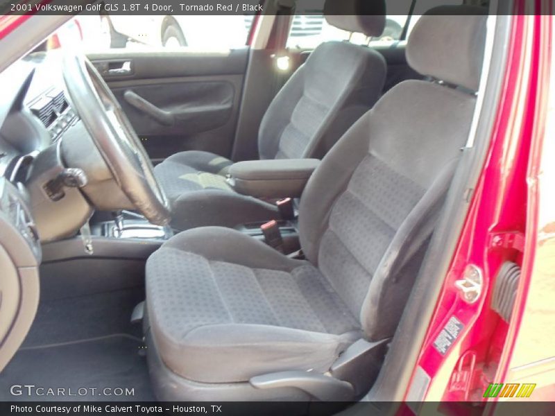 Tornado Red / Black 2001 Volkswagen Golf GLS 1.8T 4 Door