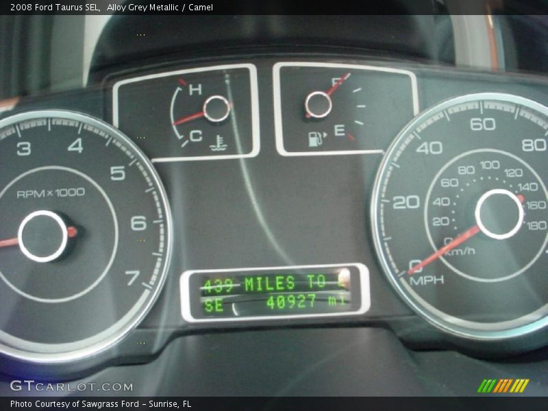 Alloy Grey Metallic / Camel 2008 Ford Taurus SEL