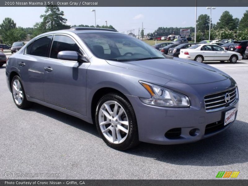 Ocean Gray / Charcoal 2010 Nissan Maxima 3.5 S