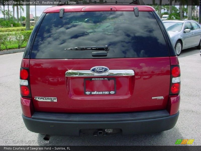 Redfire Metallic / Stone 2007 Ford Explorer XLT