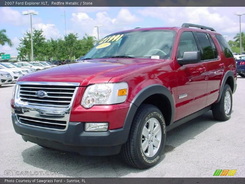 Redfire Metallic / Stone 2007 Ford Explorer XLT